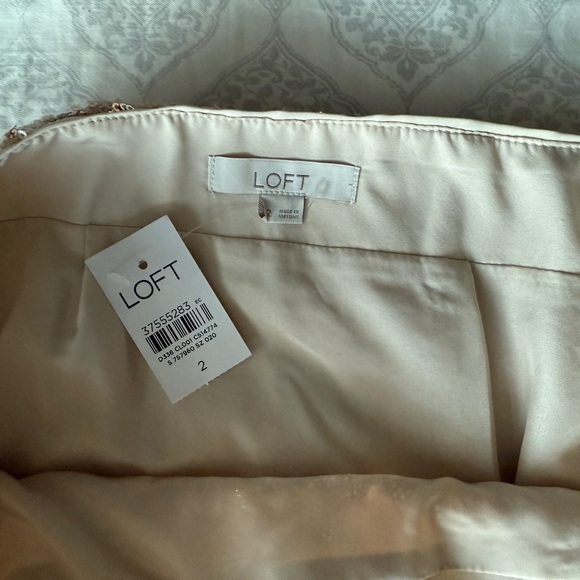 LOFT Sequin Floral Mini Skirt - Pink, Yellow, Blue - Picture 4 of 4